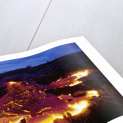Pahoehoe Lava from Kilauea by Anonymous