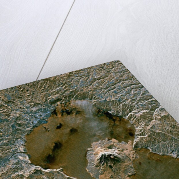 Orbital Radar View of Sakurajima Volcano by Anonymous