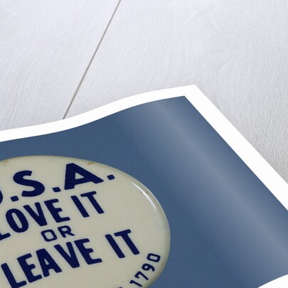 U.S.A. Love It or Leave It Button by Anonymous