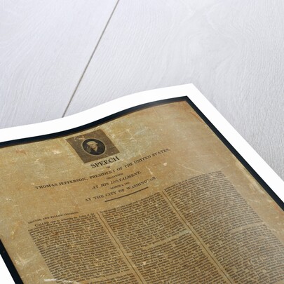 Thomas Jefferson's 1801 Inaugural Address by Anonymous