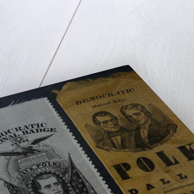 Polk and Dallas Campaign Ribbons by Anonymous