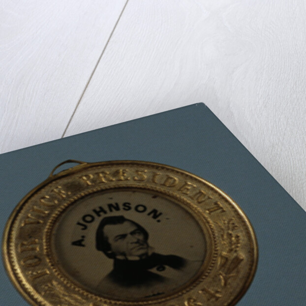 Lincoln and Johnson Ferrotype by Anonymous