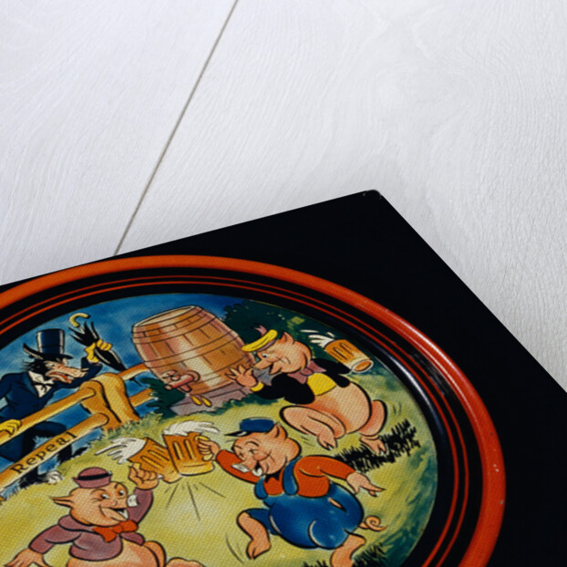 Prohibition Tin Tray by Anonymous