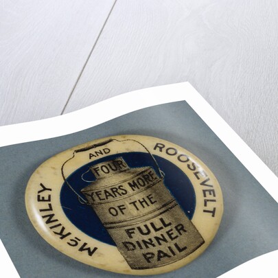 McKinley and Roosevelt Campaign Button by Anonymous