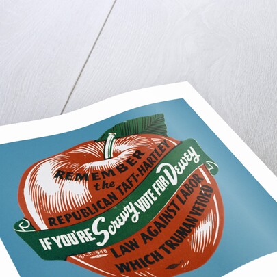 If You're Screwy Vote for Dewey Postcard by Anonymous