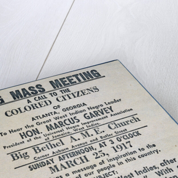 Handbill for Big Mass Meeting by Anonymous
