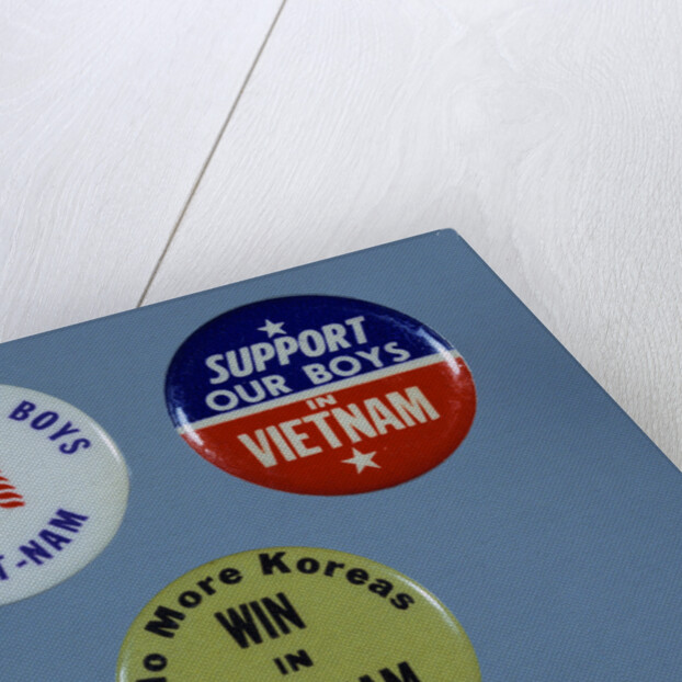 Vietnam Troop Support Buttons by Anonymous