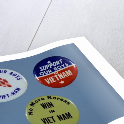 Vietnam Troop Support Buttons by Anonymous