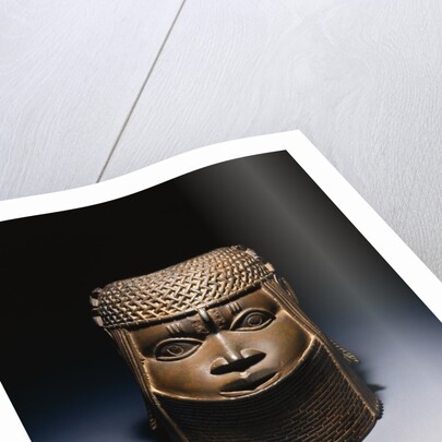Benin, Early Middle Period Bronze Head, Uhunmwun-Elao by Anonymous
