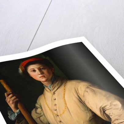 Portrait of a Halberdier (Francesco Guardi?) by Pontormo