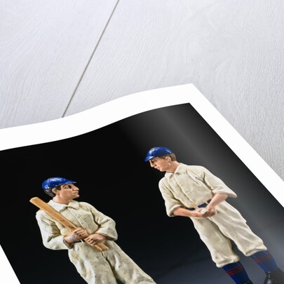 19th Century American Baseball Player Andirons by Anonymous
