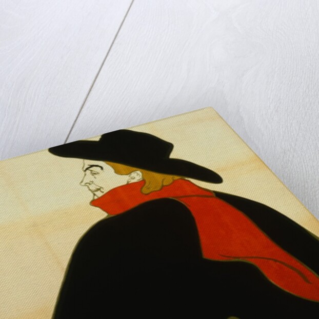 Aristide Bruant in His Cabaret by Henri de Toulouse-Lautrec