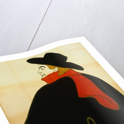 Aristide Bruant in His Cabaret by Henri de Toulouse-Lautrec