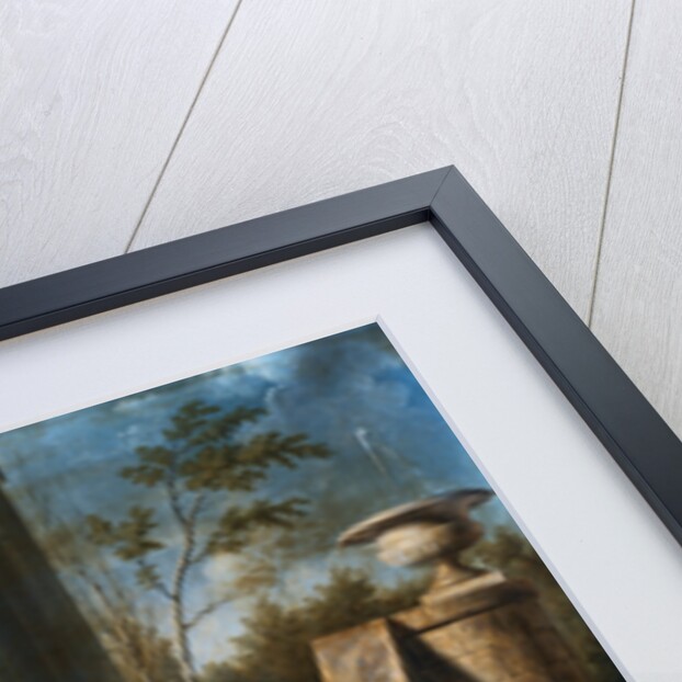 Portrait of a Lady and a Gentleman on the Steps of a Chateau by Anthelme Francoise Lagrenee