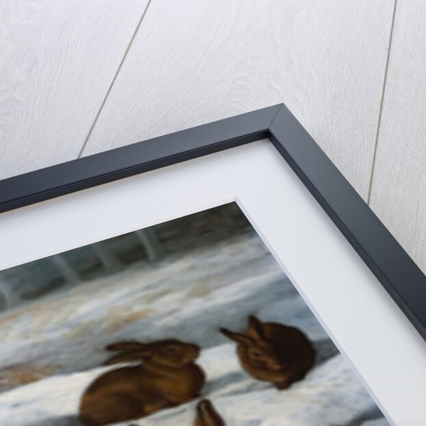 Rabbits in the Snow by William Luker