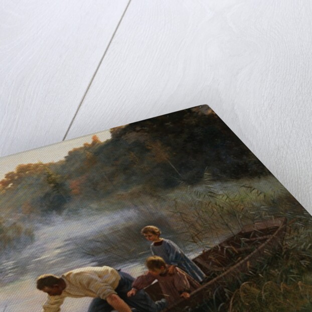 The Fisherman's Family in the Paddock by Pierre Andre Brouillet