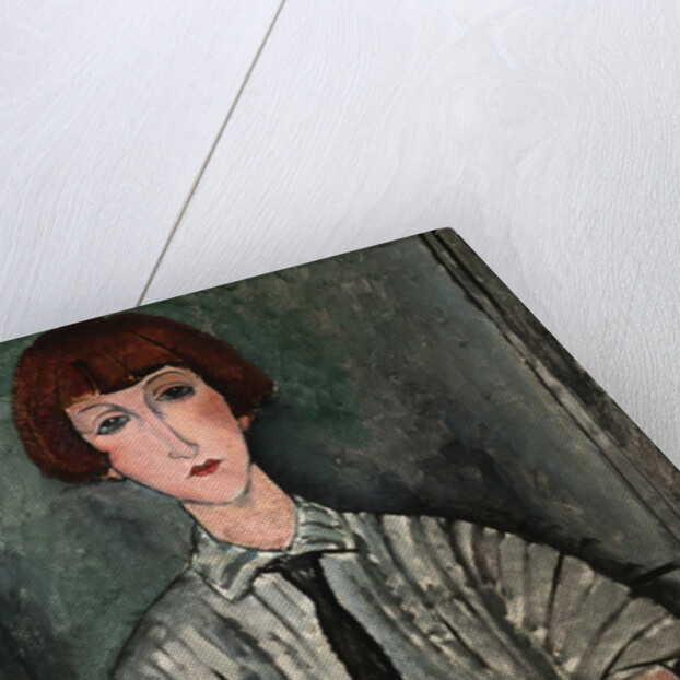 Young Girl in a Striped Shirt by Amedeo Modigliani