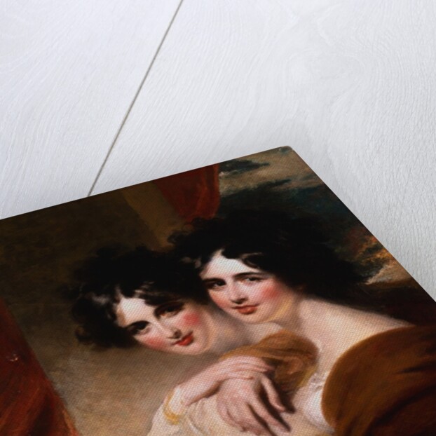 Congratulations: Portraits of Two Ladies Before a Colonnade by George Henry Harlow