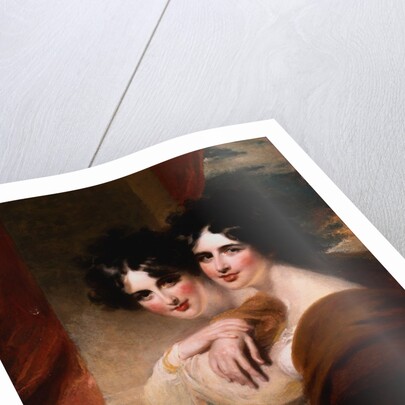 Congratulations: Portraits of Two Ladies Before a Colonnade by George Henry Harlow