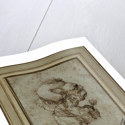 Caricature of an Elderly Woman by Leonardo da Vinci