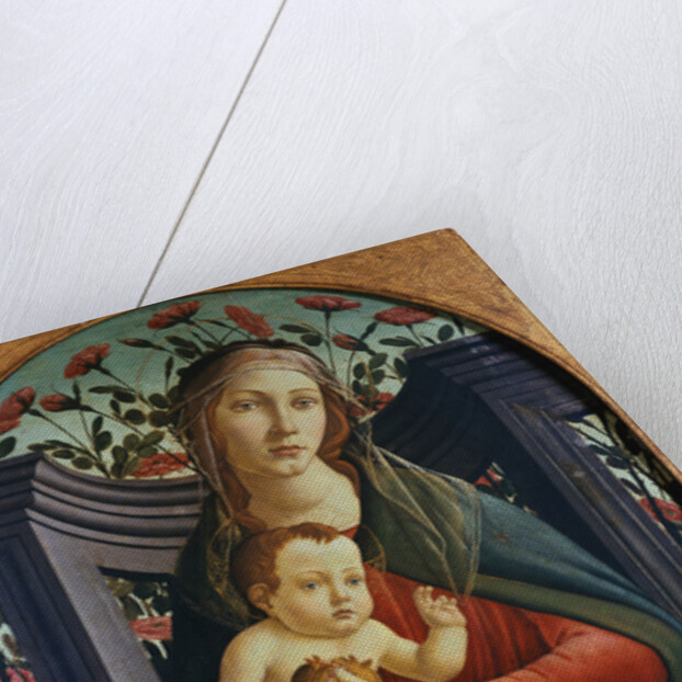 The Madonna and Child in a Niche Decorated with Roses by the Studio of Sandro Botticelli by Anonymous