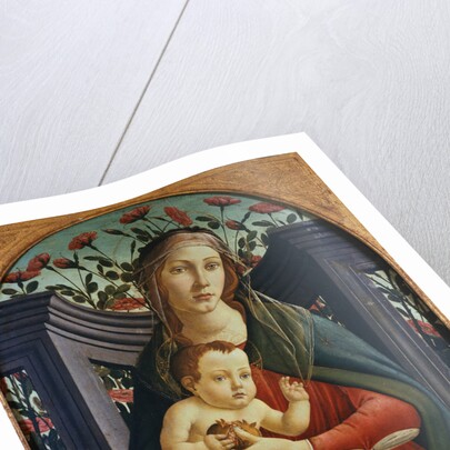 The Madonna and Child in a Niche Decorated with Roses by the Studio of Sandro Botticelli by Anonymous