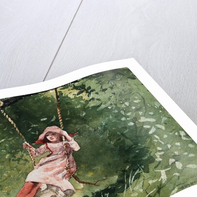 Girl on a Swing by Winslow Homer