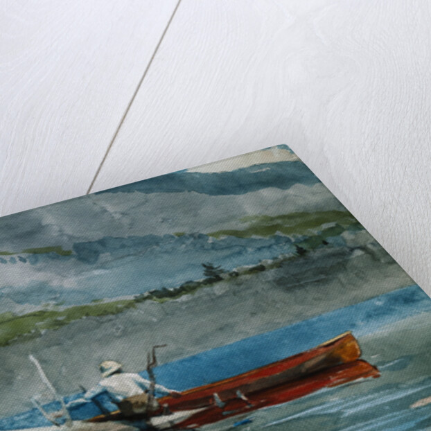 The Red Canoe by Winslow Homer