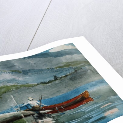 The Red Canoe by Winslow Homer