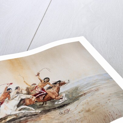 Indian Horse Race No. 4 by Charles Marion Russell