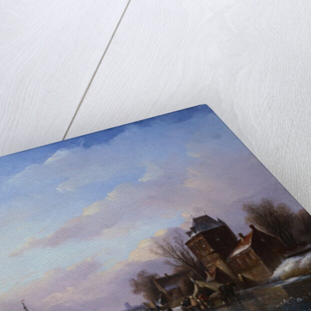 Skaters in a Frozen Landscape by Jan Jacob Spohler