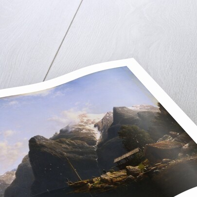 A Norwegian Fjord by Johannes Bartholomaus Duntze