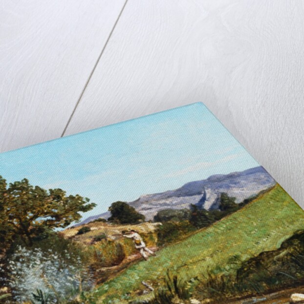A Hunter in a Landscape by Paul Camille Guigou