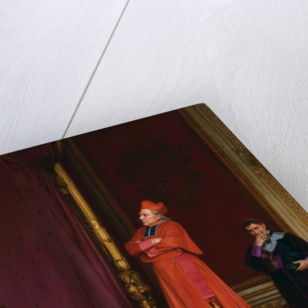 A Cardinal Looking at Napoleon's Throne by Jean Georges Vibert