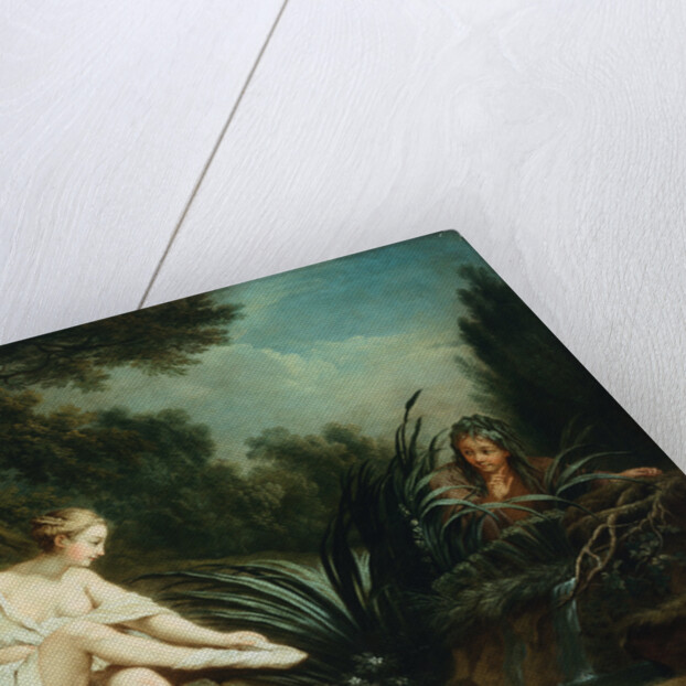 The Surprised Bather attributed to Jean-Baptiste Huet by Anonymous