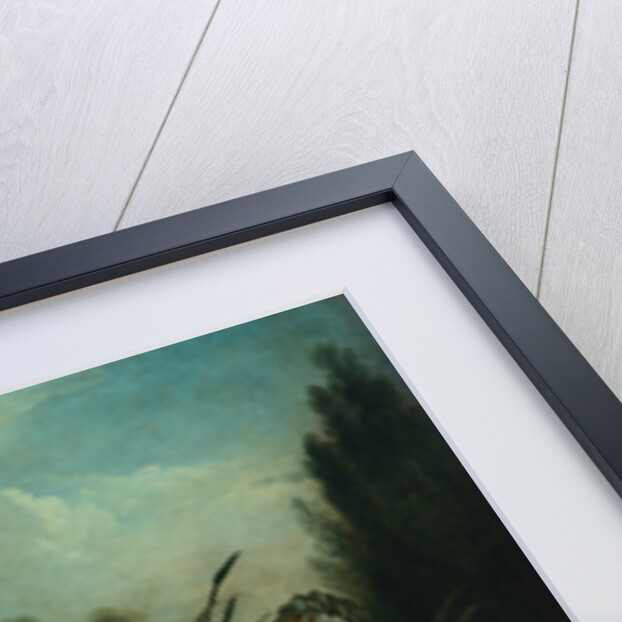 The Surprised Bather attributed to Jean-Baptiste Huet by Anonymous