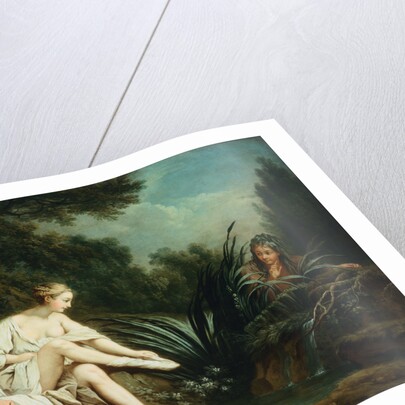 The Surprised Bather attributed to Jean-Baptiste Huet by Anonymous