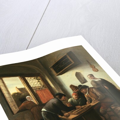 Tric Trac Players in an Interior by Jan Steen