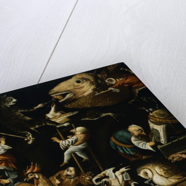 Imaginary Animals and Dwarfs Fighting, Drinking and Carousing Attributed to Faustino Bocchi by Anonymous