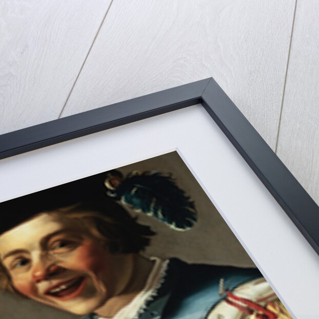 A Laughing Boy Holding a Jug and a Glass of Wine by Christiaan van Couwenbergh