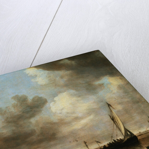 A River Estuary with Smalschips by Jon Josefsz. van Goyen