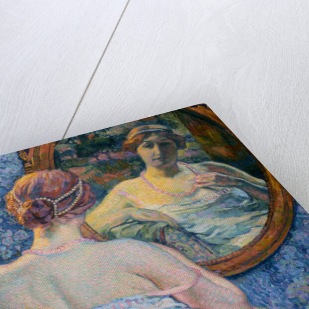 Woman at a Mirror by Theo van Rysselberghe