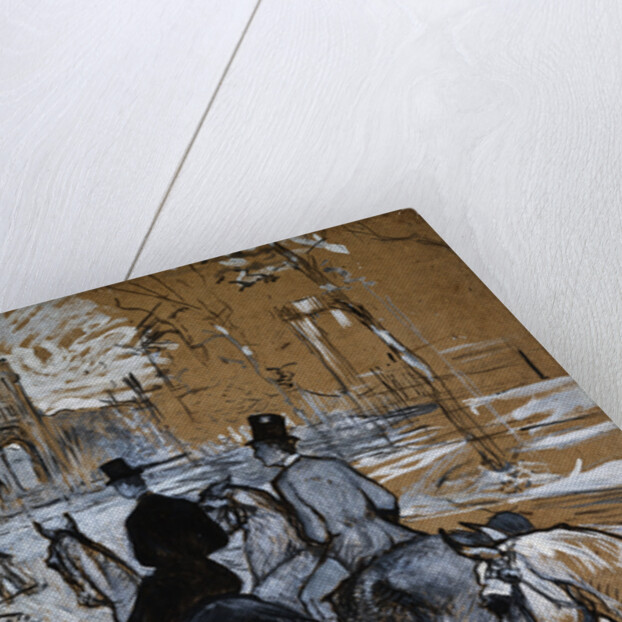 Riders Going to the Woods of Boulogne by Henri de Toulouse-Lautrec