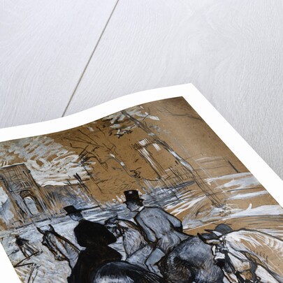 Riders Going to the Woods of Boulogne by Henri de Toulouse-Lautrec