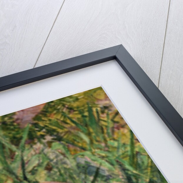 Red-Headed Woman Sitting in the Garden of Mr. Forest by Henri de Toulouse-Lautrec
