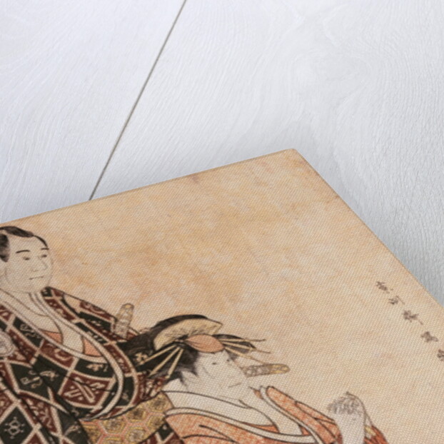 Actors in Keisei Sanbon Karakasa by Toshusai Sharaku