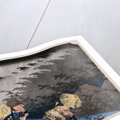White Rain, Shono by Utagawa Hiroshige