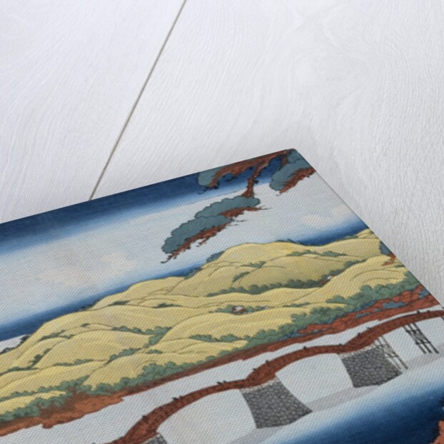 A Picture of Kintai Bridge at Iwokuni in Suo Province by Eisen