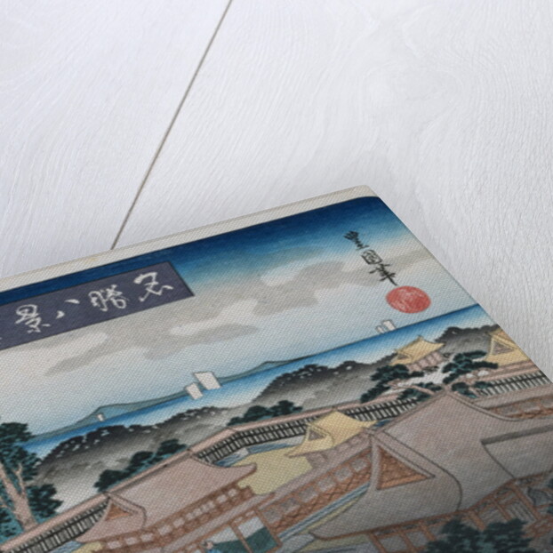 Evening Bell, Kamakura from the Series Eight Views of Famous Places by Utagawa Toyokuni II