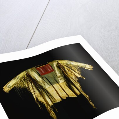 Sioux Warrior's Shirt Adorned with Quillwork, Pigment and Hair by Anonymous